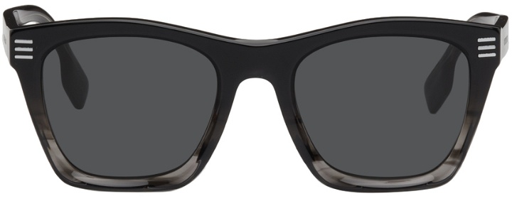Photo: Burberry Black & Transparent Square Sunglasses