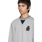 Dolce and Gabbana Grey Cashmere Plain Sweatshirt