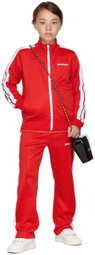 Palm Angels Kids Red Classic Logo Track Jacket