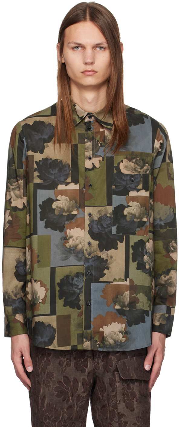 UMA WANG Green Tab Shirt