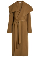 JW Anderson Belted Wool and Cashmere-blend Trench Coat Brown