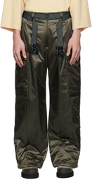 A. A. Spectrum Khaki Spaced Cargo Pants
