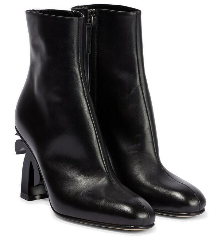 Photo: Palm Angels Palm leather ankle boots