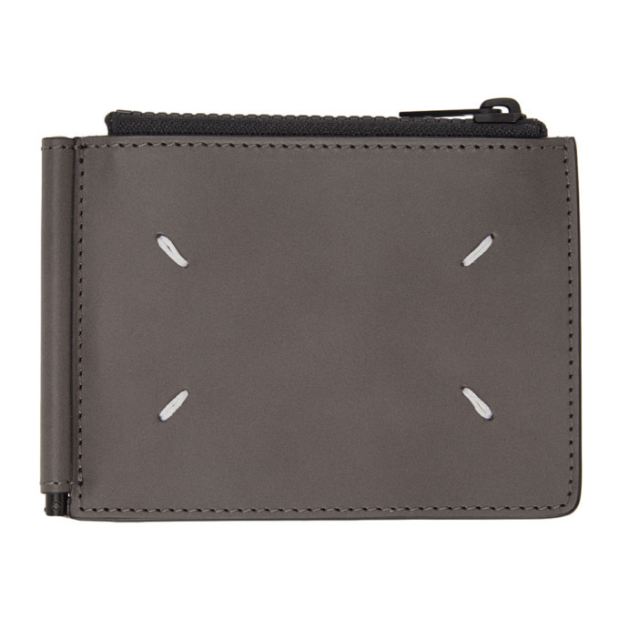 Photo: Maison Margiela Taupe Leather Money Clip Wallet