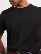 Dolce&Gabbana - Logo-Appliquéd Cotton-Jersey T-Shirt - Black