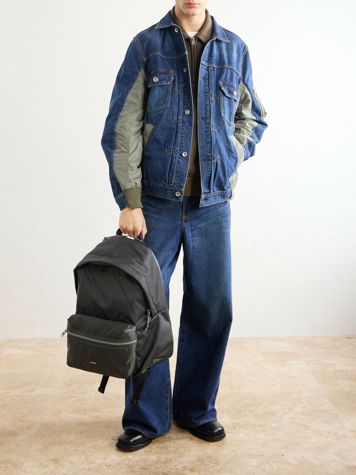 Sacai - Logo-Appliquéd Shell Backpack Sacai