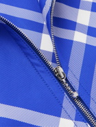 Burberry - Checked Nylon-Twill Hooded Jacket - Blue