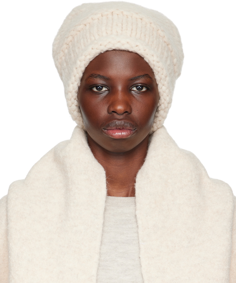 Lauren Manoogian Beige Felt Bell Hat Lauren Manoogian