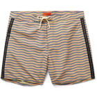 Saturdays NYC - Mid-Length Logo-Appliquéd Striped Swim Shorts - Multi