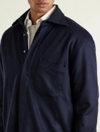 Saman Amel - Cashmere Shirt Jacket - Blue