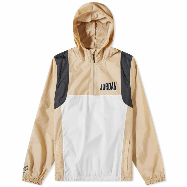 Photo: Nike Men's Air Jordan Flight Hooded Woven Jacket in Desert/Phantom