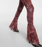 Jean Paul Gaultier x KNWLS printed flared leggings