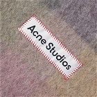 Acne Studios Vally Check Scarf in Fuchsia/Lilac/Pink