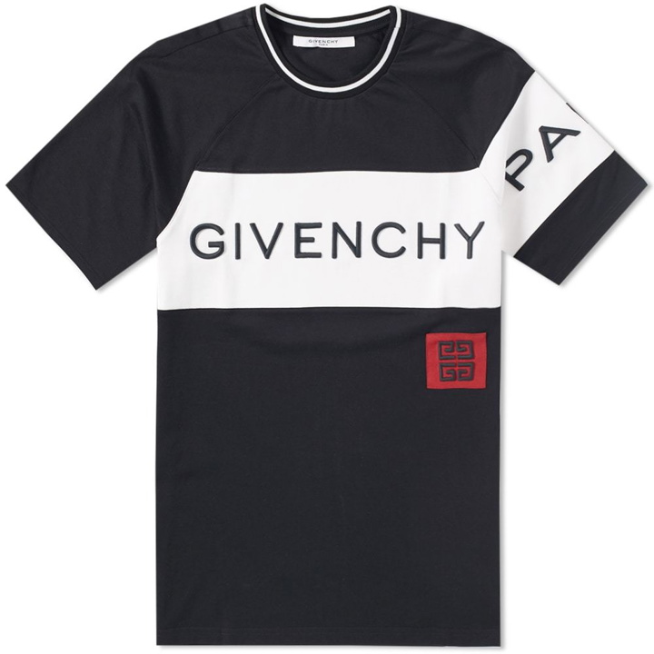 Photo: Givenchy Panelled Logo Tee