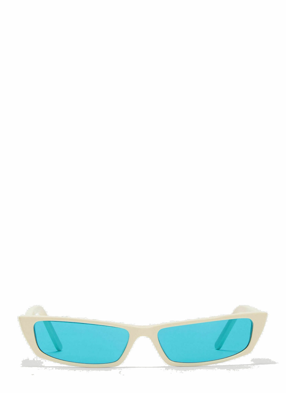Photo: Bold Frame Agar Sunglasses in White