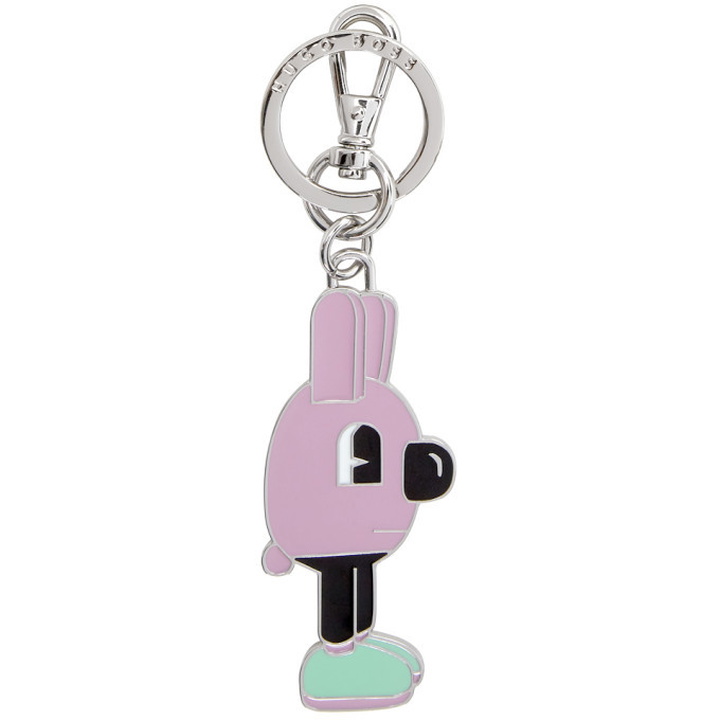 Photo: Boss Silver and Purple Jeremyville Edition Bunny Keychain