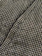 KAPITAL - Houndstooth Linen Blouson Jacket - Brown