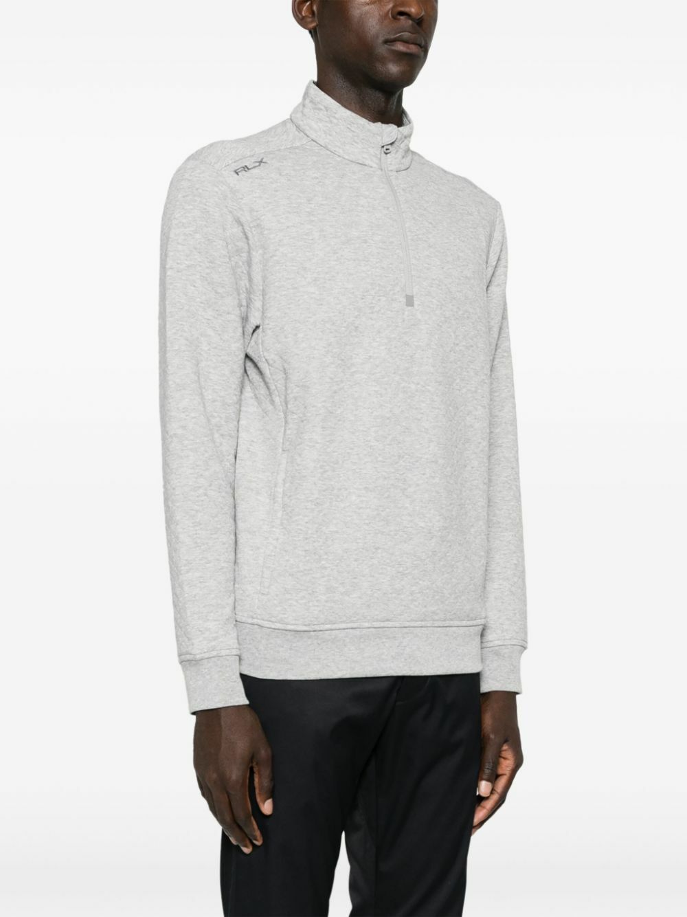 RLX Ralph Lauren Grey Quilted Half-Zip Sweatshirt RLX Ralph Lauren