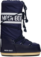 Moon Boot Navy Icon Nylon Boots