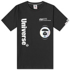 Men's AAPE AAPE Universe T-Shirt in Black