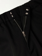 Lardini - Mid-rise Straight-Leg Wool-Twill Suit Trousers - Black