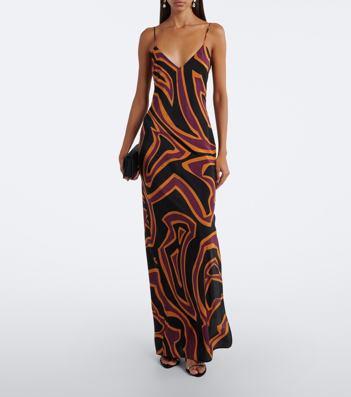 Pucci Labirinto silk crêpe de chine slip dress