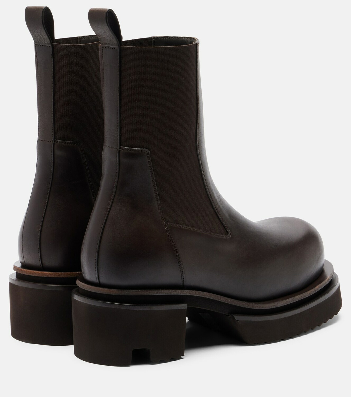 Rick Owens Beatle 60 leather platform Chelsea boots