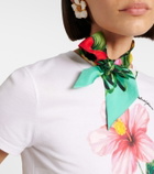 Dolce&Gabbana Floral silk twill scarf