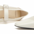 Vagabond Shoemakers Women's Wiolette Buckle Ballet Shoe in Mesh in Off White