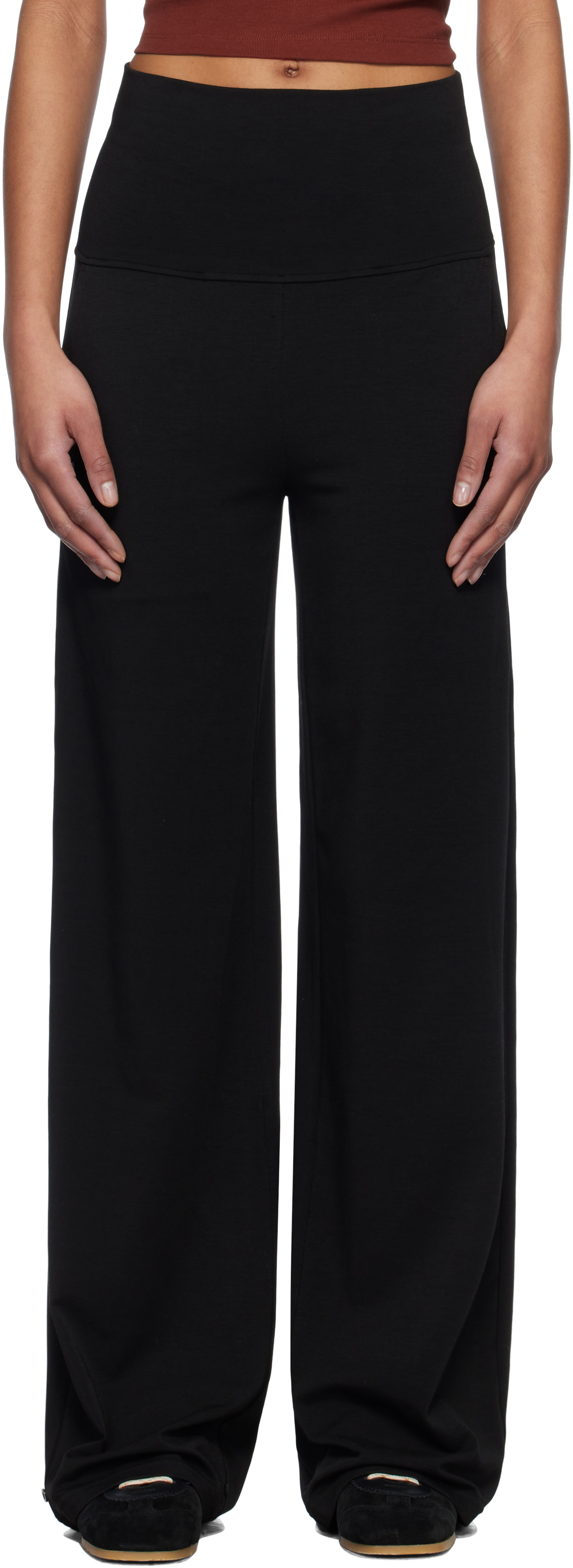 Fax Copy Express wide-leg Trousers | Black | FARFETCH TH