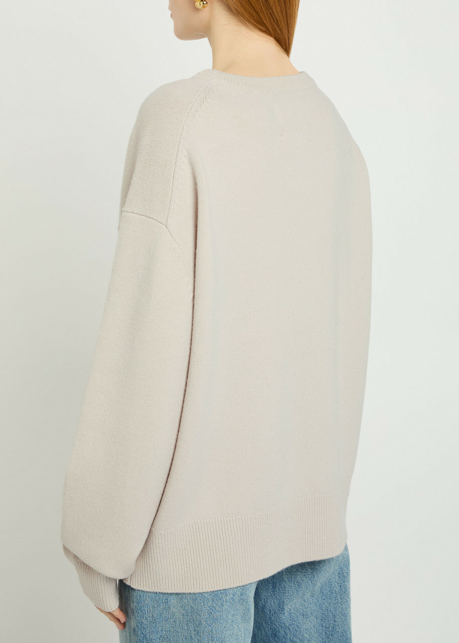 Extreme Cashmere N°431 Mike Cashmere-blend Jumper - Light Grey - One Size