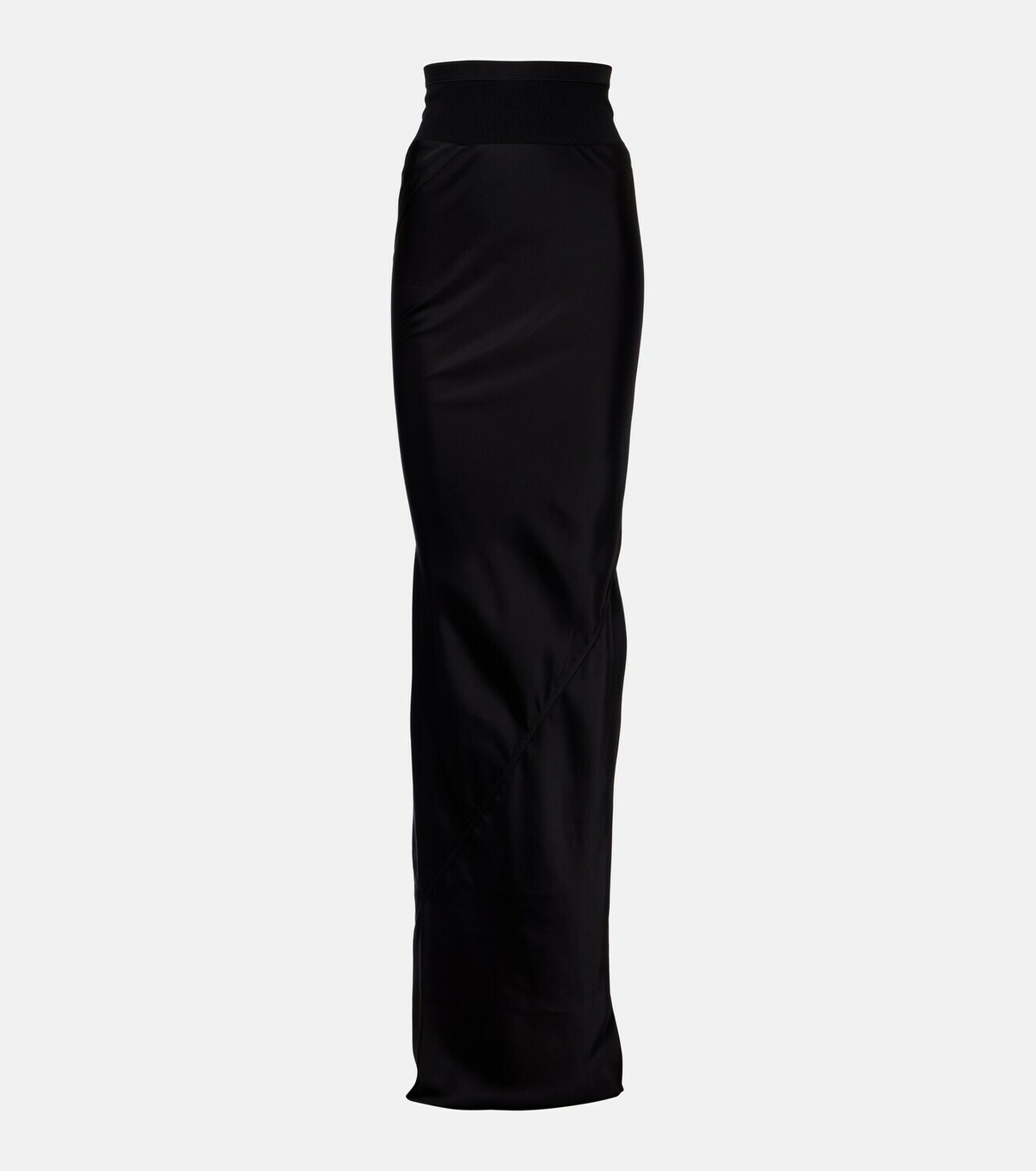 Rick Owens Coda draped satin maxi skirt