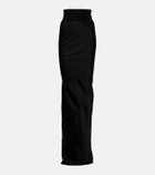 Rick Owens Coda draped satin maxi skirt