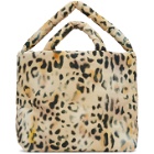 Kassl Editions Yellow and Black Leopard Large Tec Tote