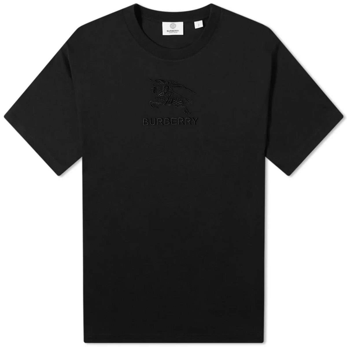 Burberry Men's Tempah Embroidered Logo T-Shirt in Black Burberry
