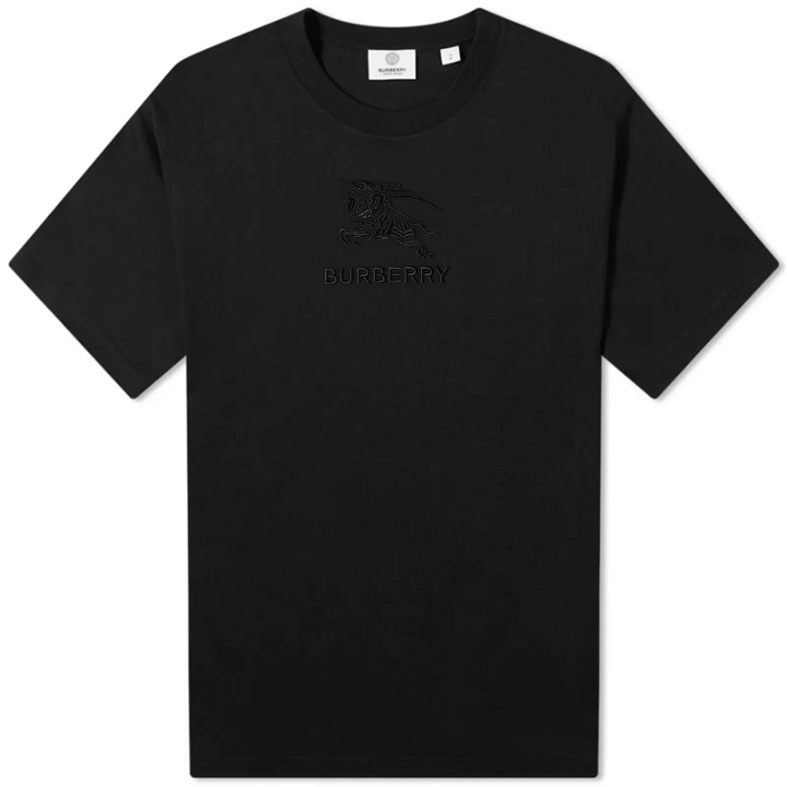 Photo: Burberry Men's Tempah Embroidered Logo T-Shirt in Black