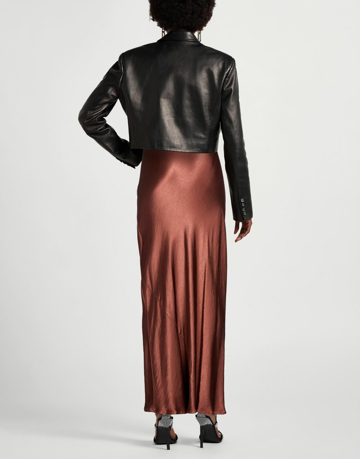 Manila Grace Womens Maxi skirt in Brown