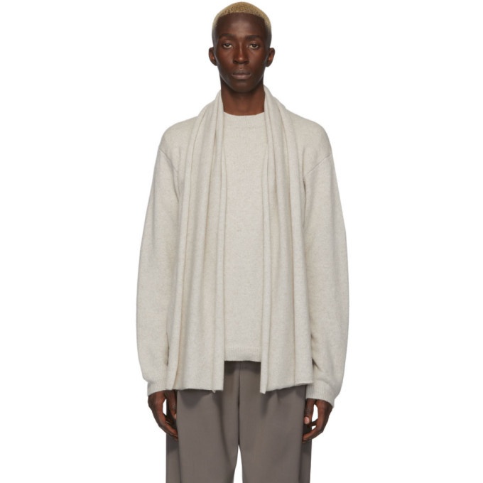 Photo: Deveaux New York Off-White Cashmere Scarf Sweater