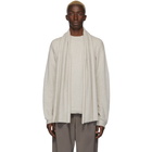 Deveaux New York Off-White Cashmere Scarf Sweater