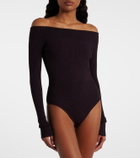 Alaïa Ribbed-knit bodysuit