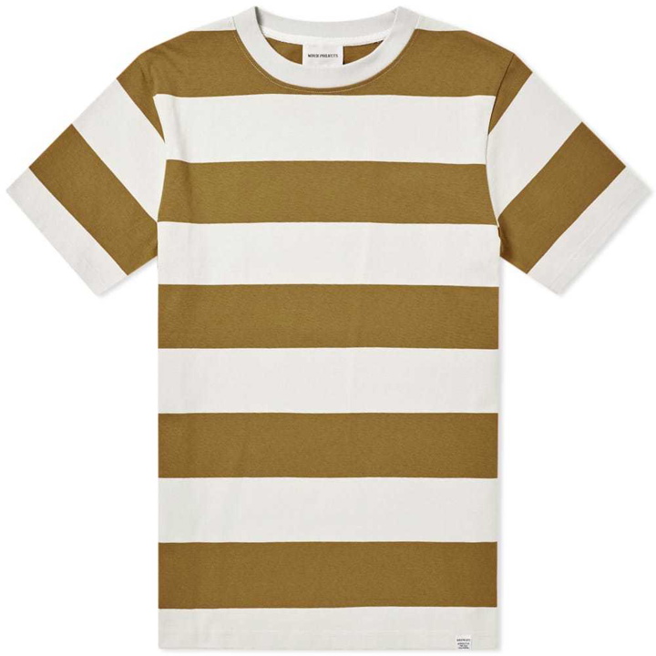 Photo: Norse Projects Johannes Wide Stripe Tee Brown