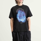 and wander Men's Wandering Printed T-Shirt in Black