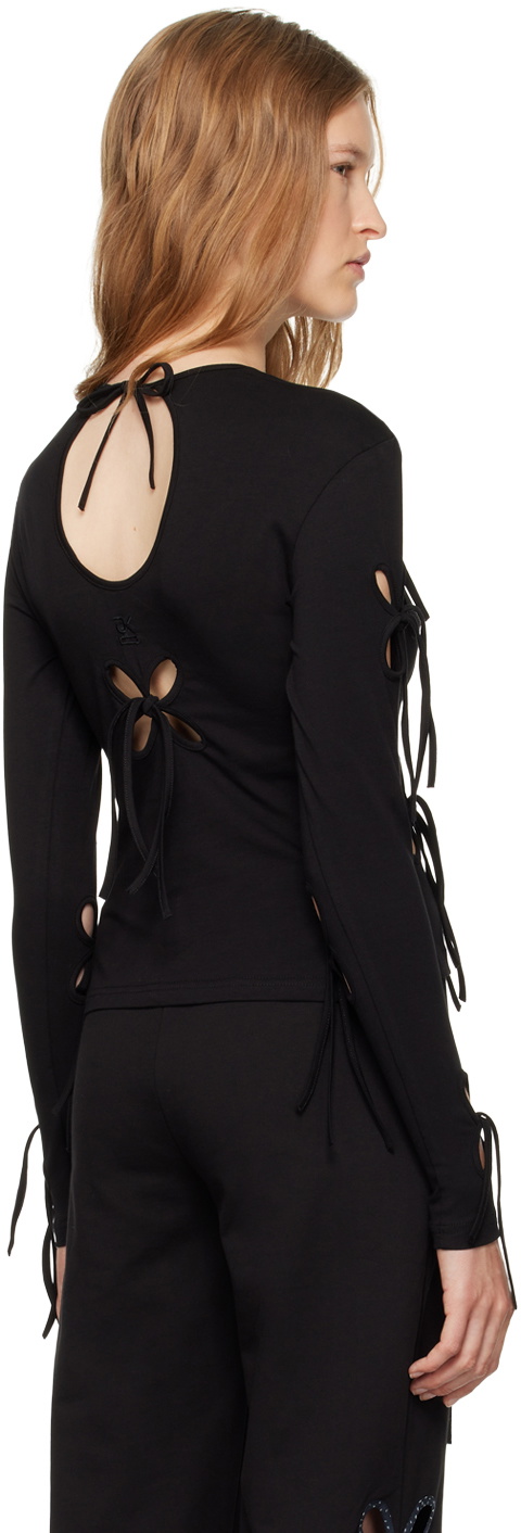 J.Kim Black Petal T-shirt