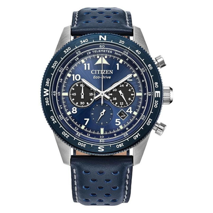 Photo: Citizen Weekender Sport Chronograph Blue Dial Mens Watch CA4557-01L