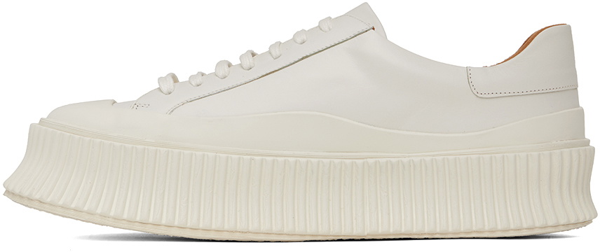 Jil Sander White Low-Top Sneakers