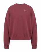 Off-white Mens Sweatshirt Burgundy