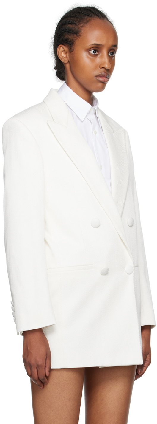 AMI Alexandre Mattiussi White Double-Breasted Blazer