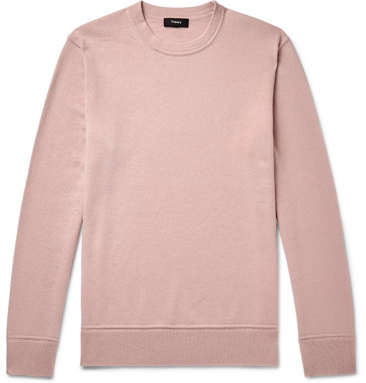 Photo: Theory - Hills Cashmere Sweater - Pink