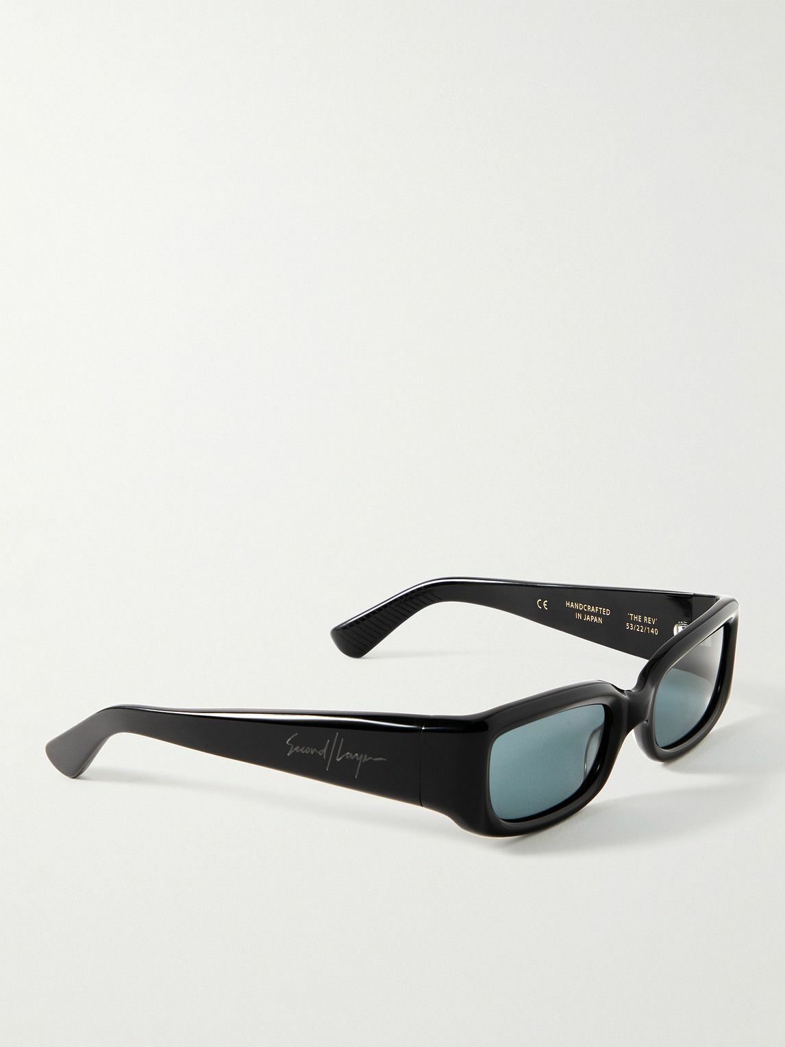 SECOND / LAYER - Throwing Fits Vega Rectangular-Frame Acetate Sunglasses