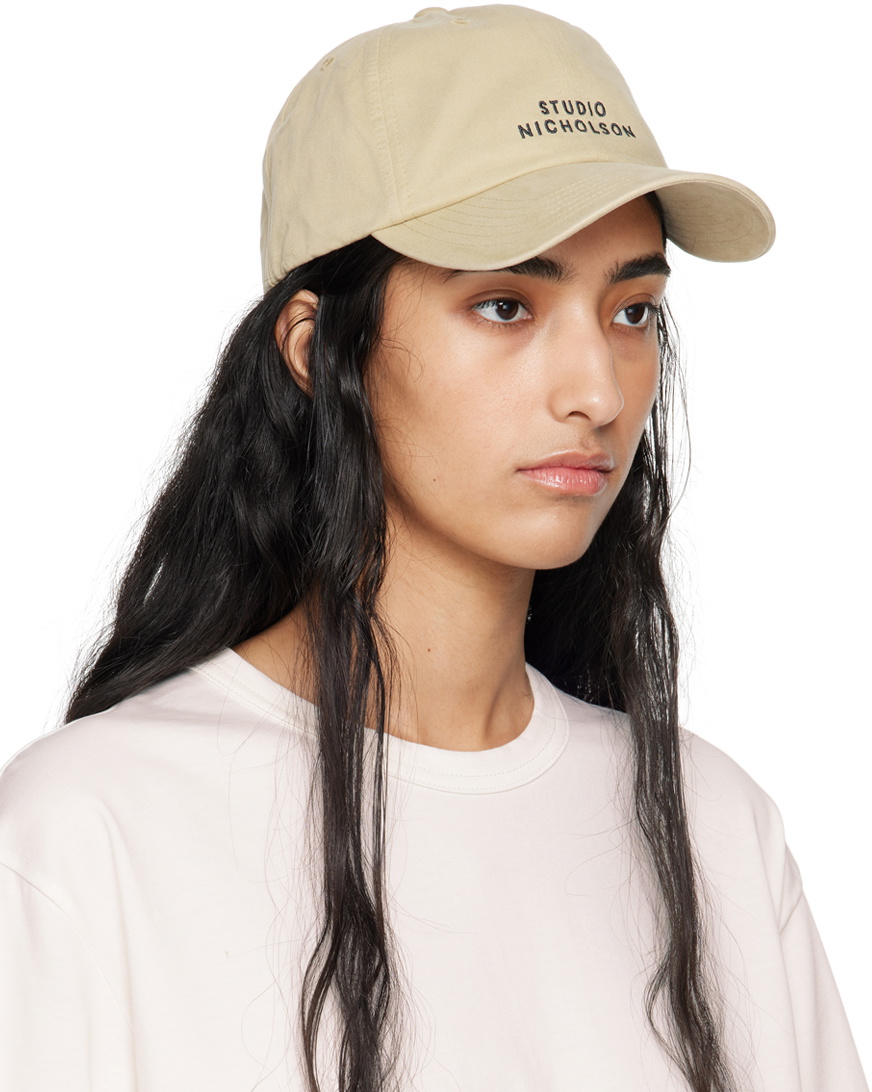 Studio Nicholson Beige Logo Cap